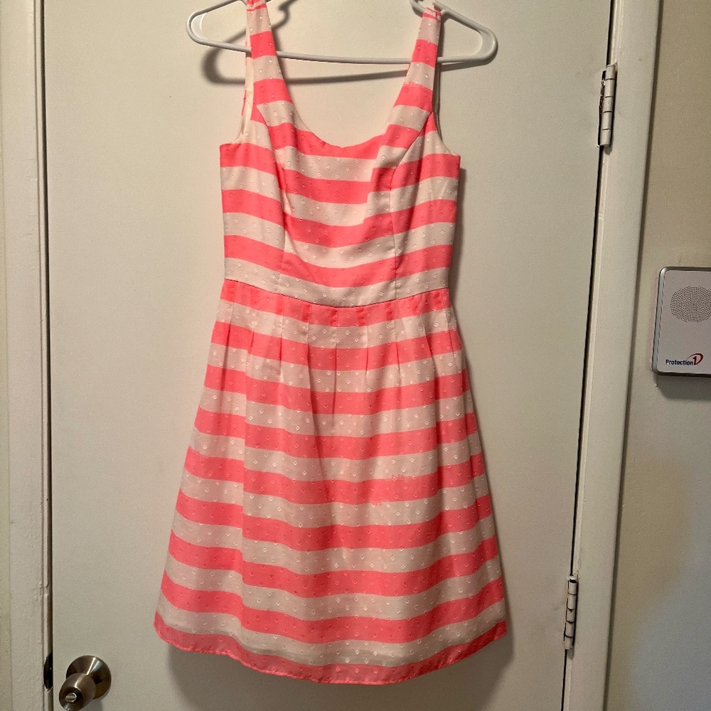 Lilly Pulitzer Pink and White striped dress